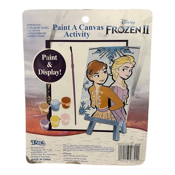 Disney Frozen Set of 3 Activity Sets Canvas Paint Sketch Pad Stickers New - Picture 3 of 7